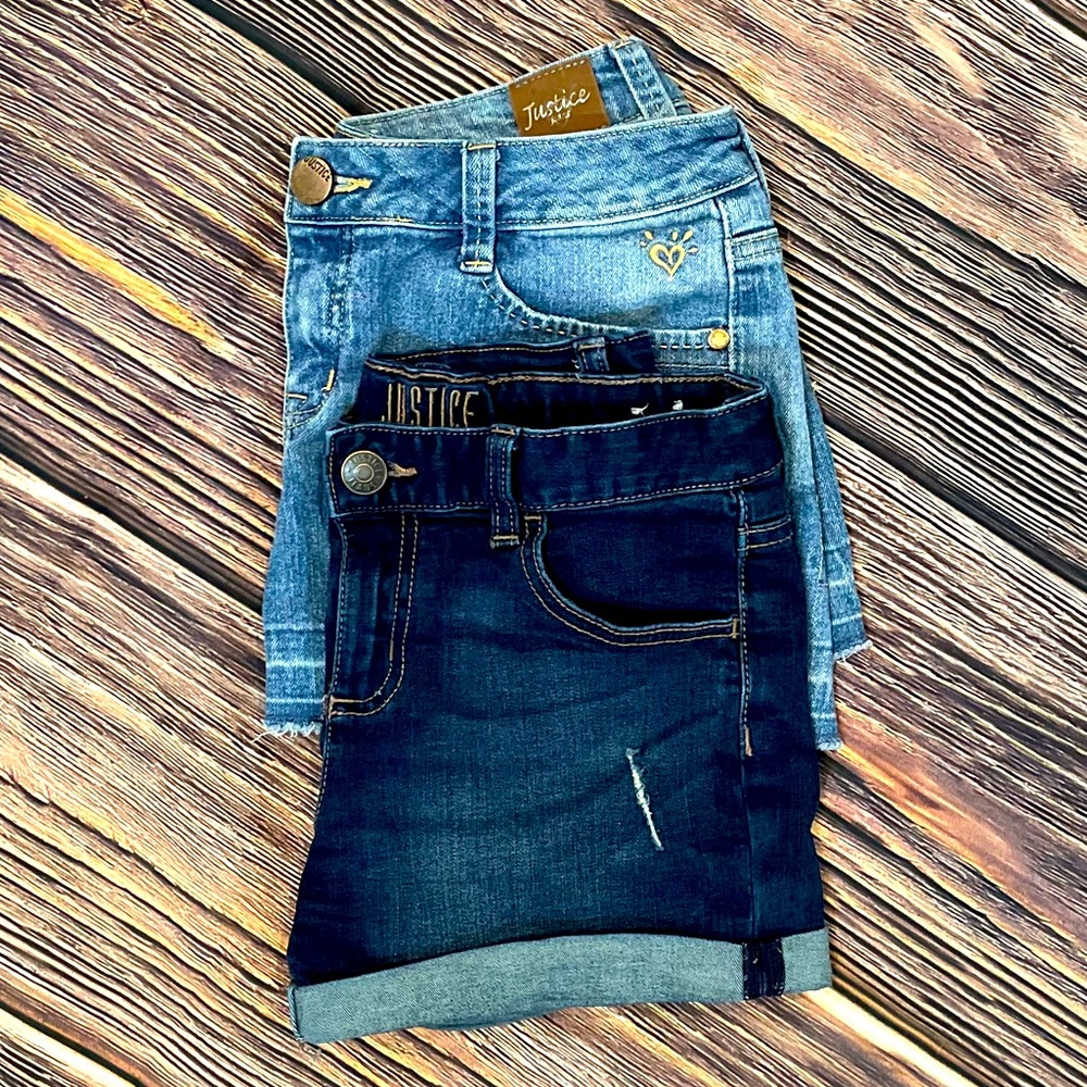 🎉Justice 2-Pair Jean Shorts🎉